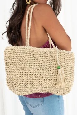 Bolso de Hombro Raffia