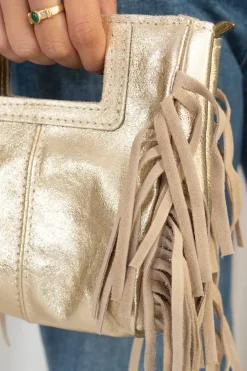 Bolso Flecos Metalizado Mini
