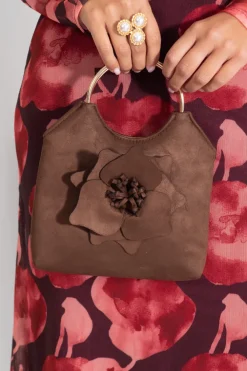 Bolso Flor Chocolate