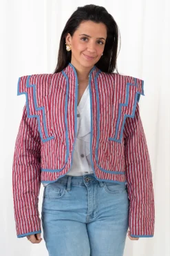 Chaqueta Acolchada Rayas