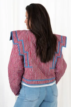 Chaqueta Acolchada Rayas