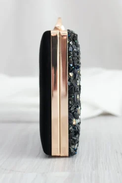 Clutch Pedrería Black