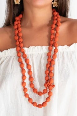 Collar Bolitas Seda