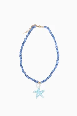 Collar Cristal Estrella Azul