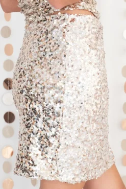 Falda Glitter Tubo