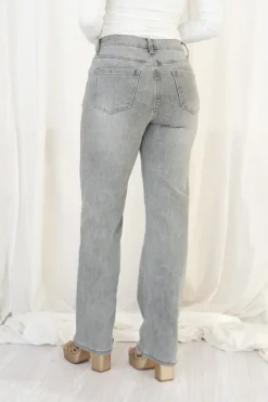 Pantalón Jean Gris Pedrería