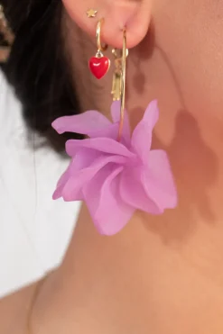 Pendientes Aro con Flor