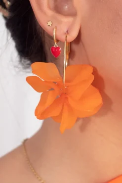 Pendientes Aro con Flor