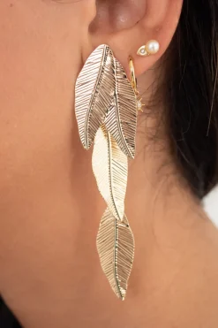 Pendientes Cascadas de Hojas