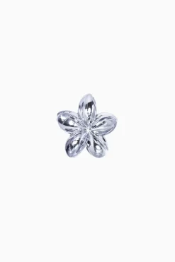 Pinza de Flor Hawaiiana Metalizada Azul