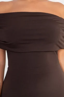 Vestido Bardot Espalda Abierta