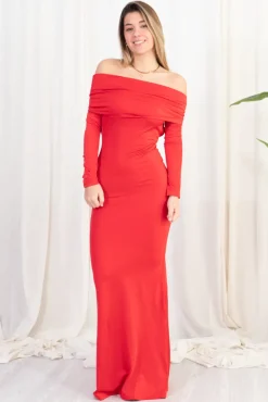 Vestido Bardot Espalda Descubierta