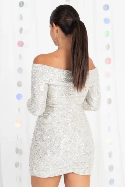 Vestido Bardot Glitter