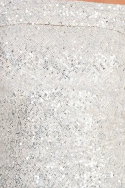 Vestido Bardot Glitter
