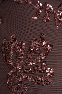 Vestido Flores Brillos
