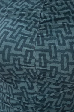 Vestido Gasa Estampado Geométrico