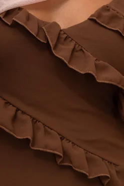 Vestido Maxi Tirantes Volantes