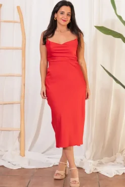 Vestido Midi Raso