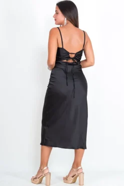 Vestido Midi Raso