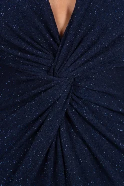 Vestido Nudo Largo Lurex