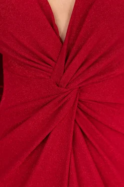 Vestido Nudo Largo Lurex